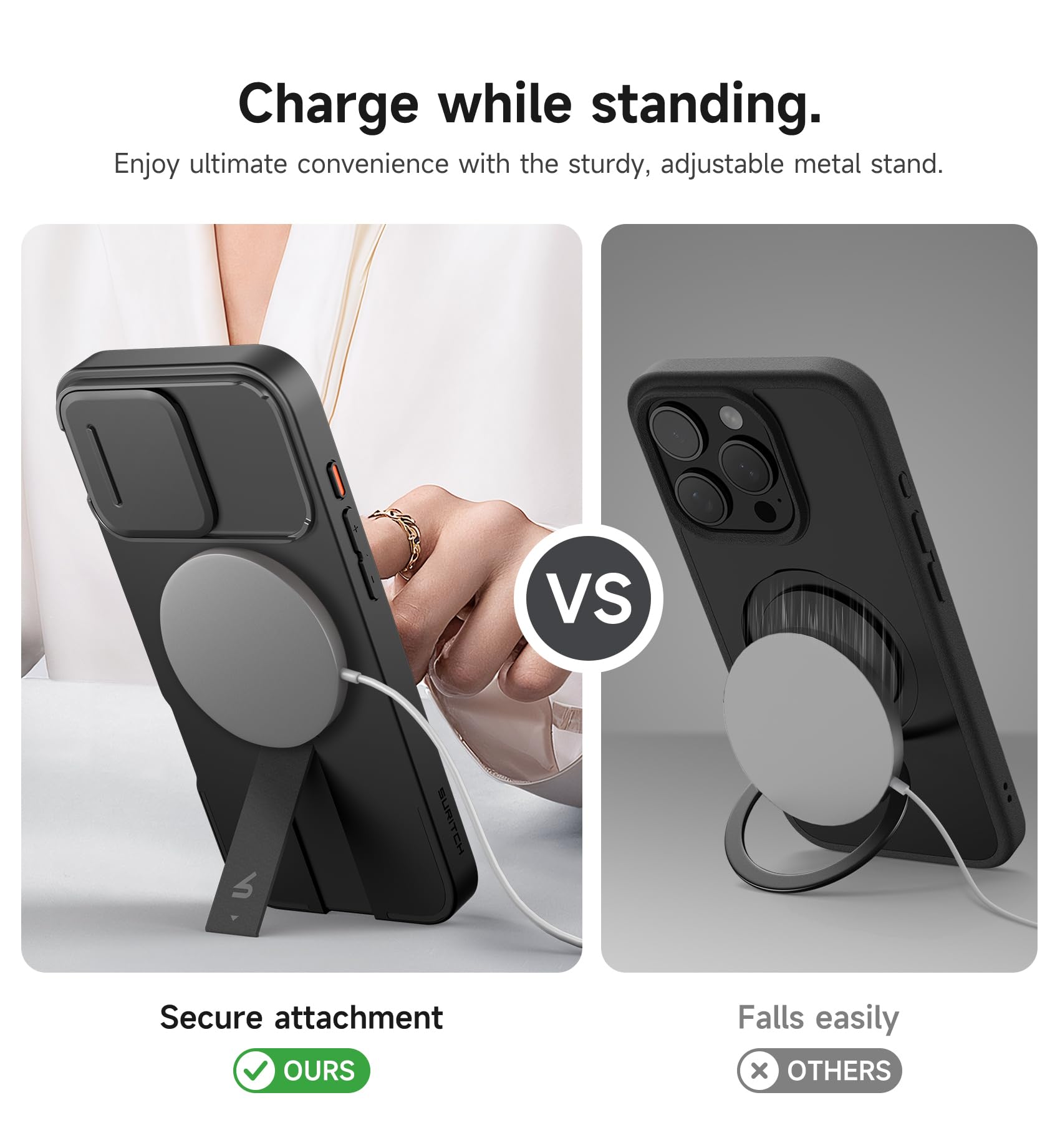 Amazon.com: SURITCH for iPhone 16 Pro Max Case with Magnetic